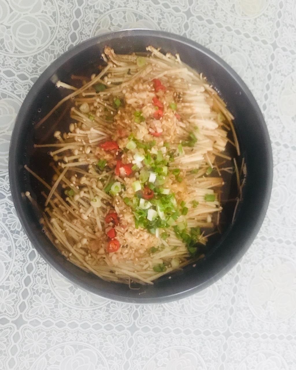 蒜蓉烤金针菇（烤箱版）