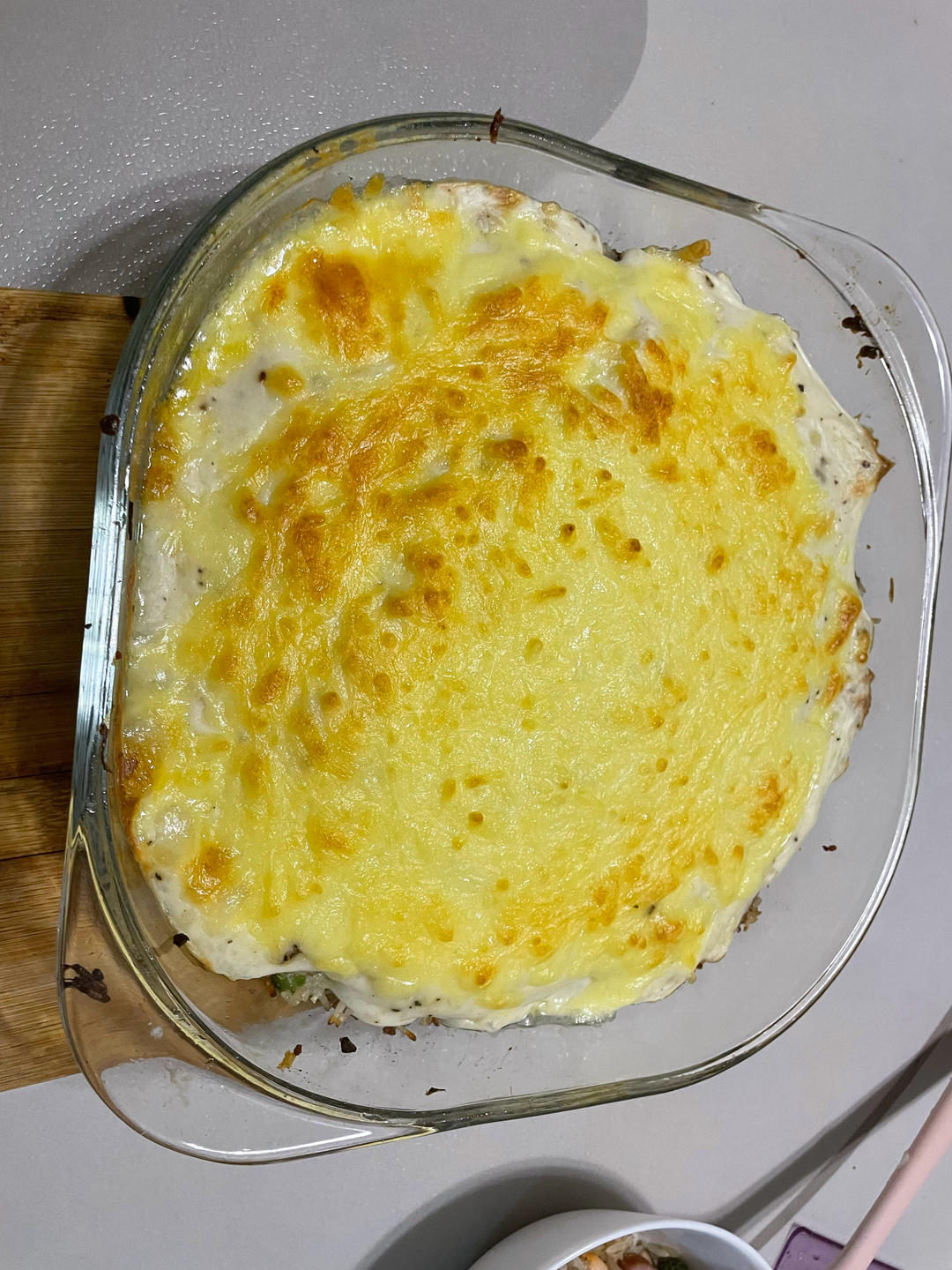 海鲜焗饭 Seafood Fried Rice with Cheesy Topping