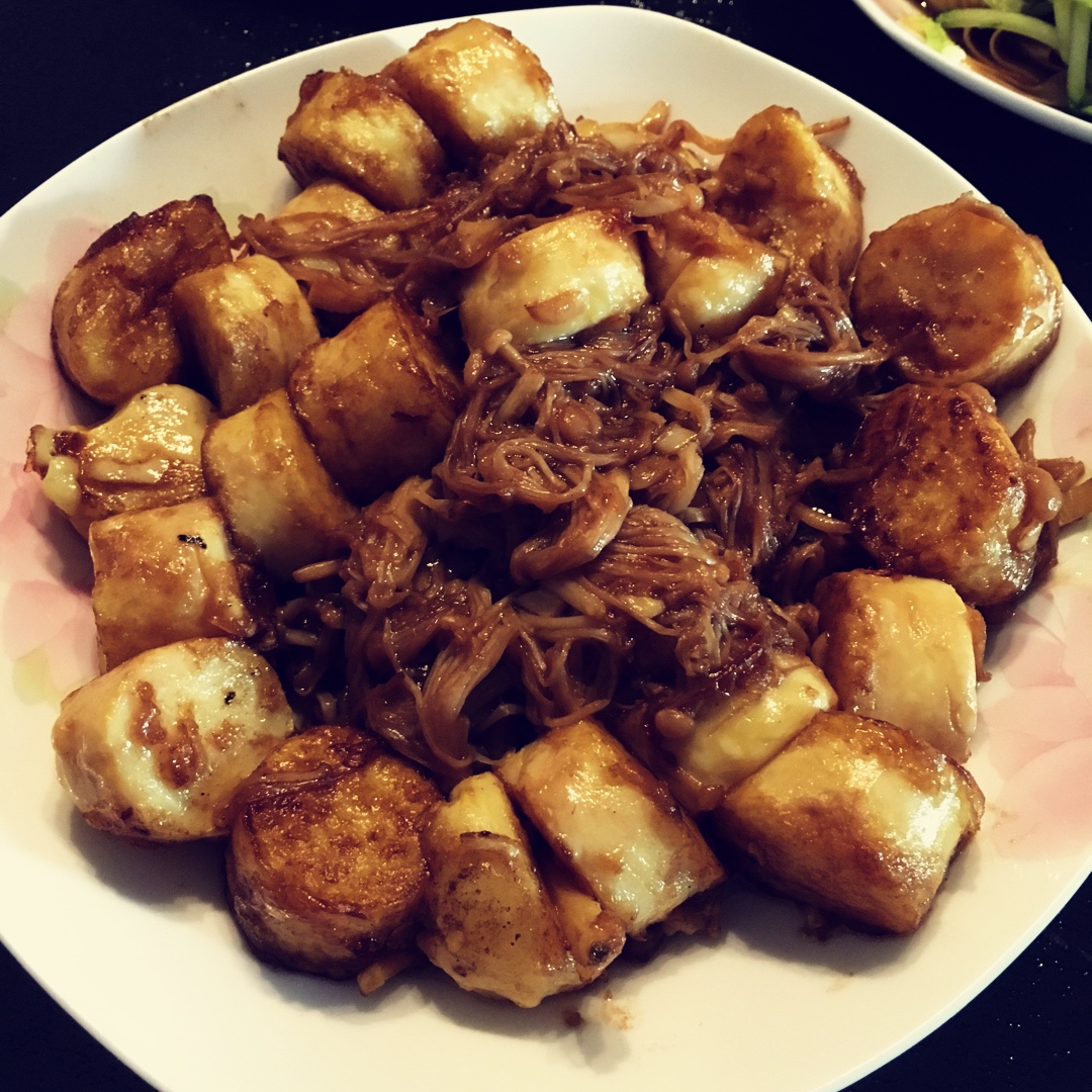 超级下饭菜--金针菇日本豆腐