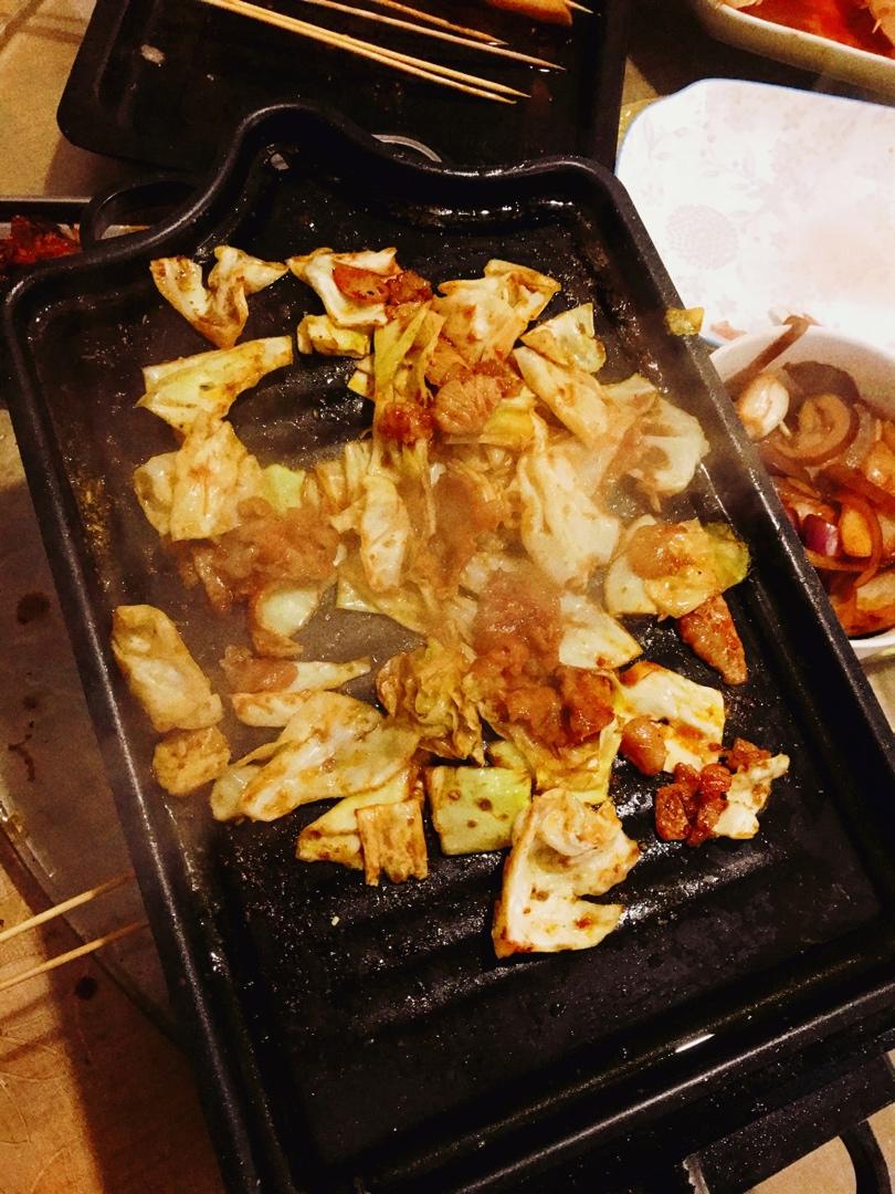 烤圆白菜