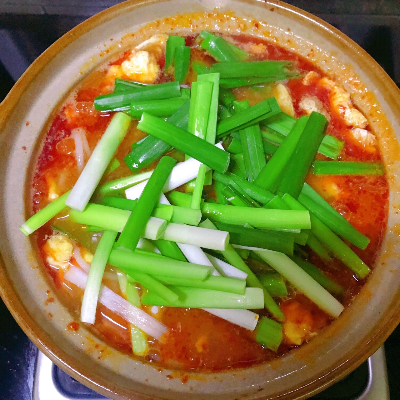一人食·砂锅米线（番茄🍅韭菜）的做法 步骤11