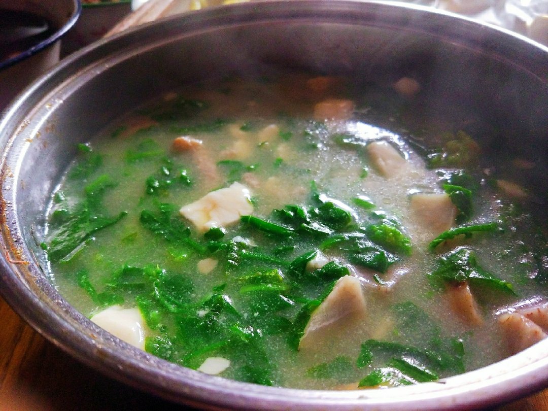 鸡汁虾丸菌菇干丝豆腐煲——太太乐鲜鸡汁
