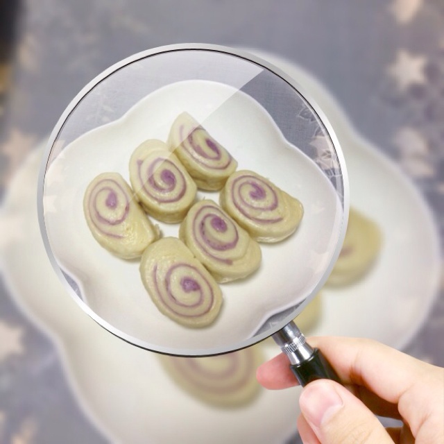 紫薯双色馒头