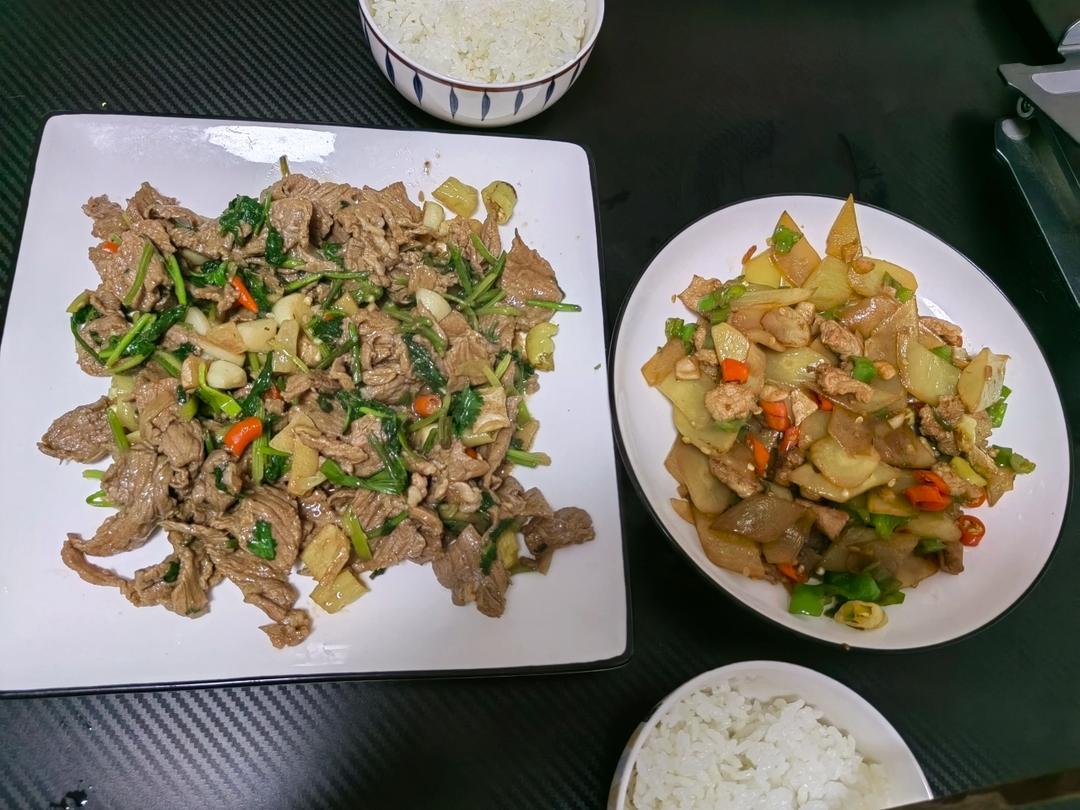 小炒黄牛肉，肉嫩味香！太好吃了简直是米饭杀手！
