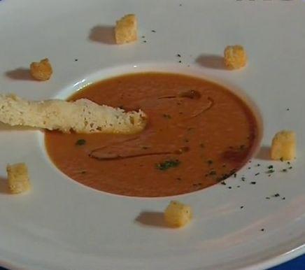 烤红椒番茄汤的做法