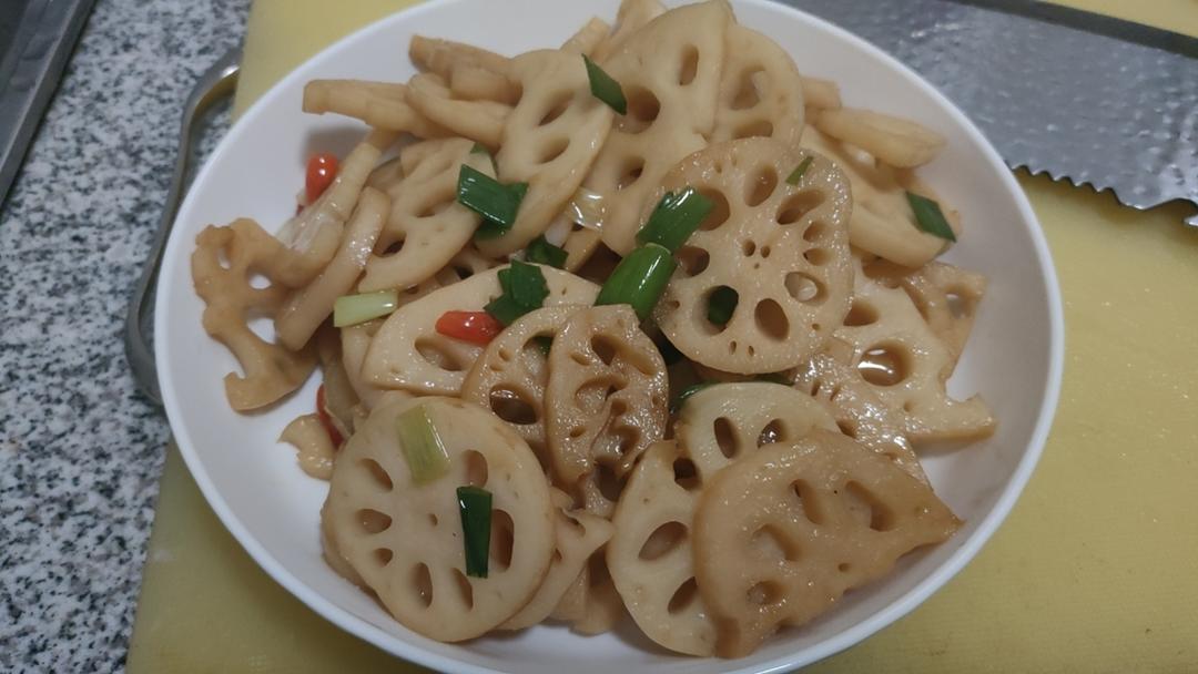 清炒藕片