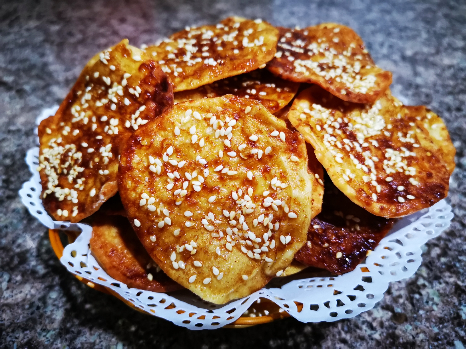 (饺子皮)红糖芝麻饼