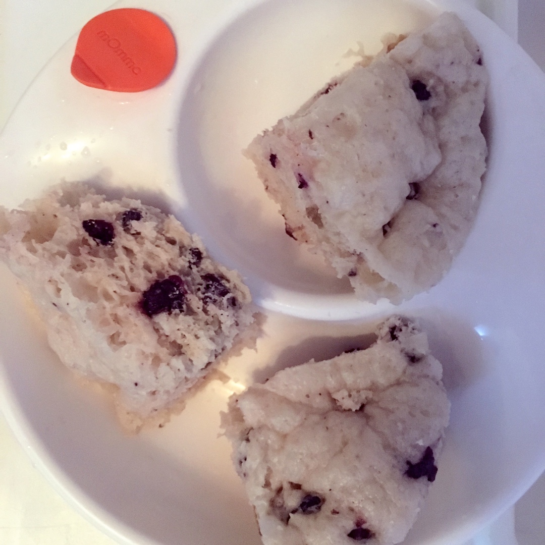 不用揉面，简单易做的——蔓越莓发糕