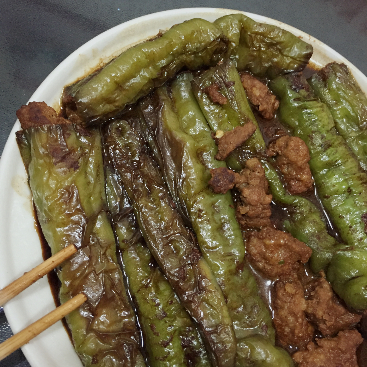 下饭菜肴--青椒酿肉