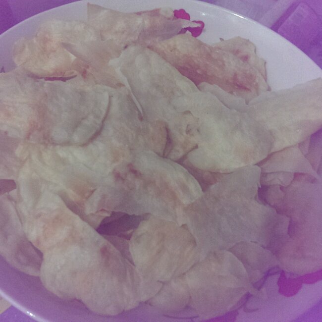 自制无油无炸微波炉薯片