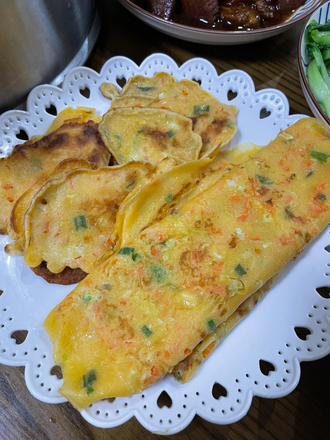 简单快手蔬菜鸡蛋煎饼