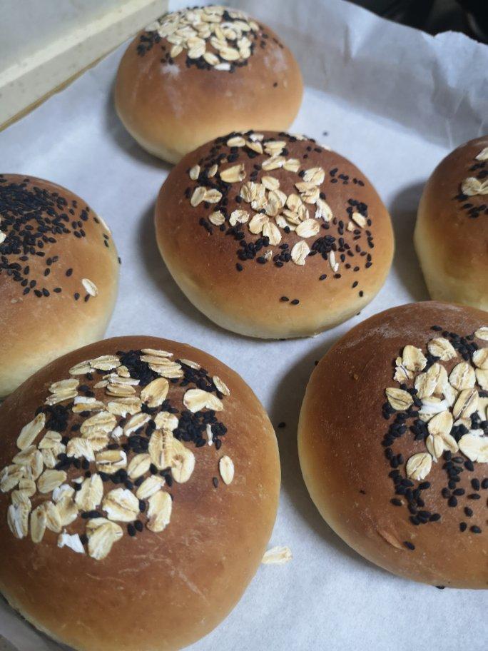 50%黑麦全麦汉堡胚（六个量）