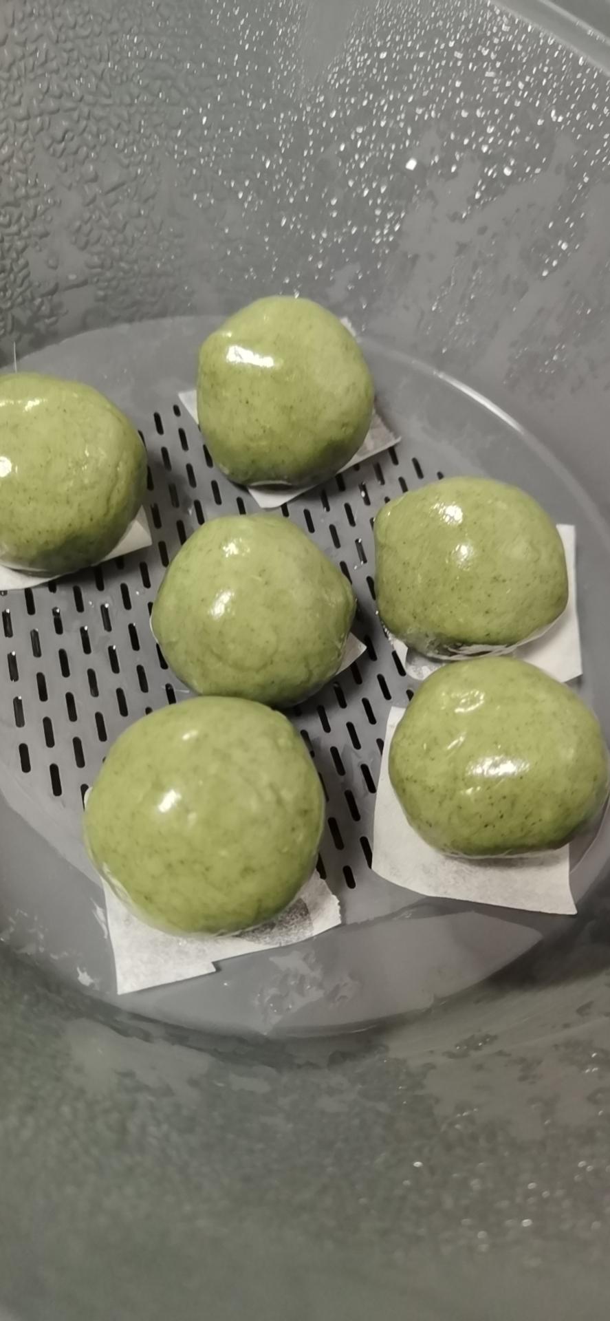 超好吃的网红咸蛋黄肉松青团