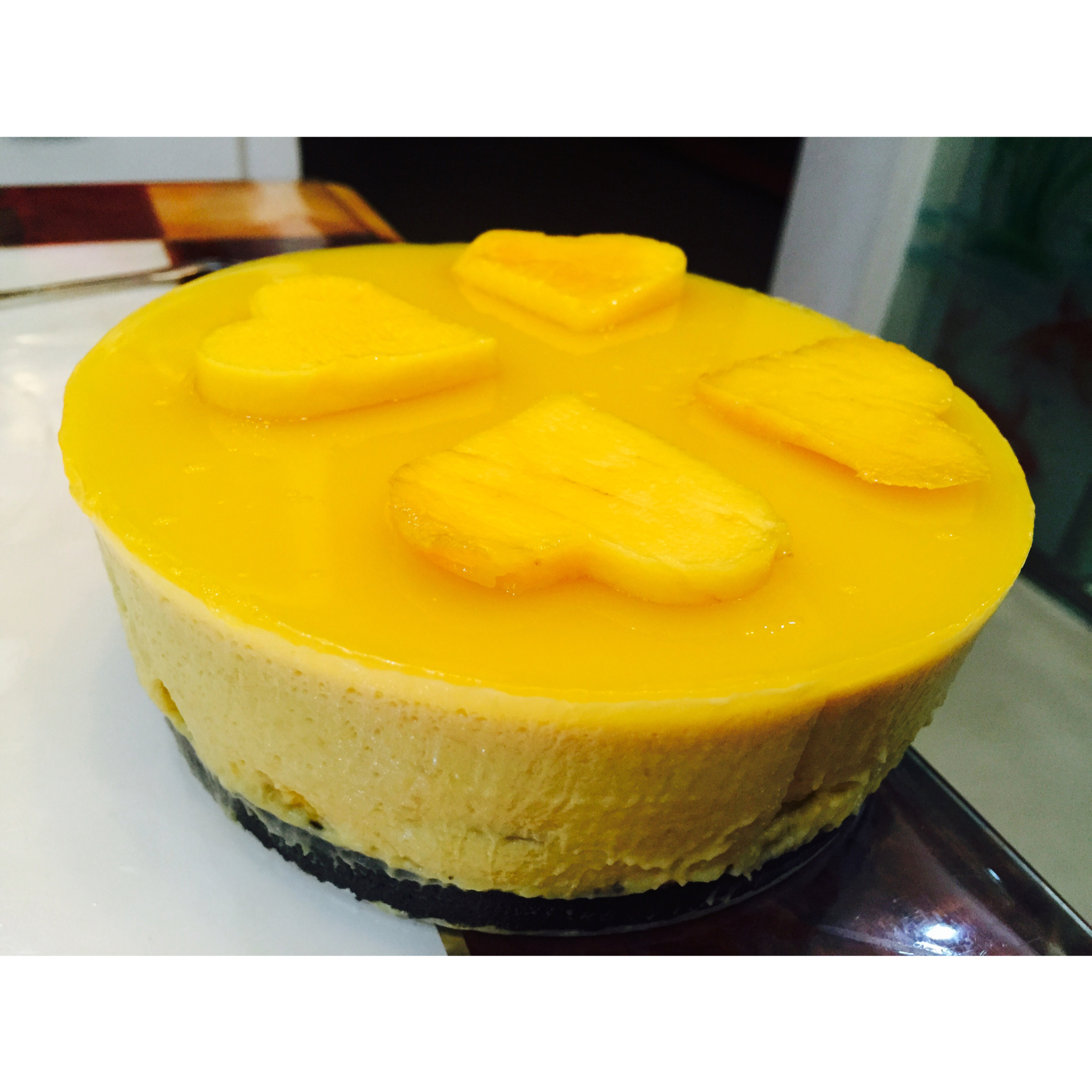 芒果冻芝士蛋糕