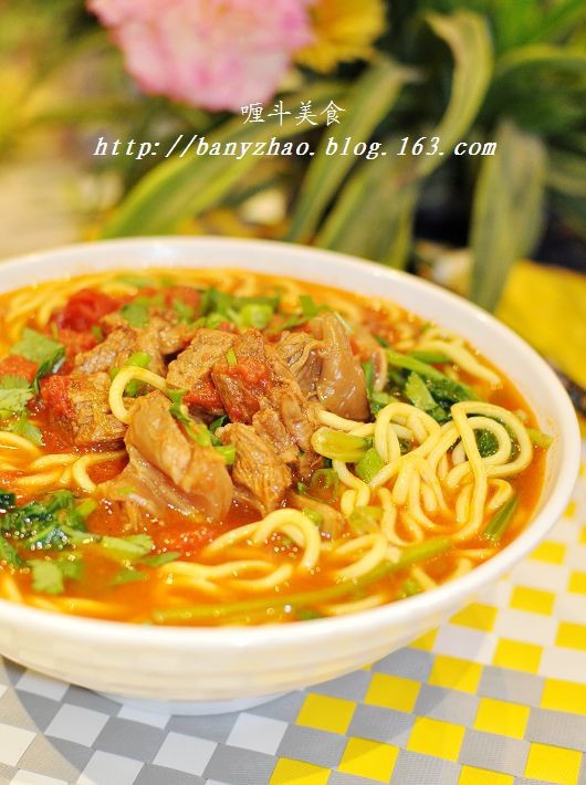 西红柿牛腩面的做法