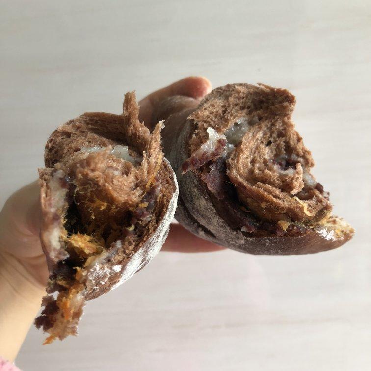 麻薯核桃夹心软欧包