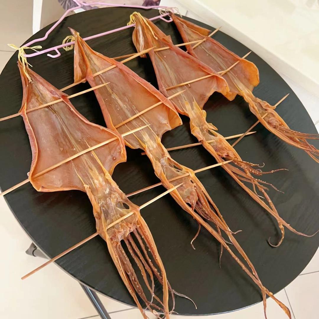 自晒鲜鱿鱼干&自晒鲜墨鱼干