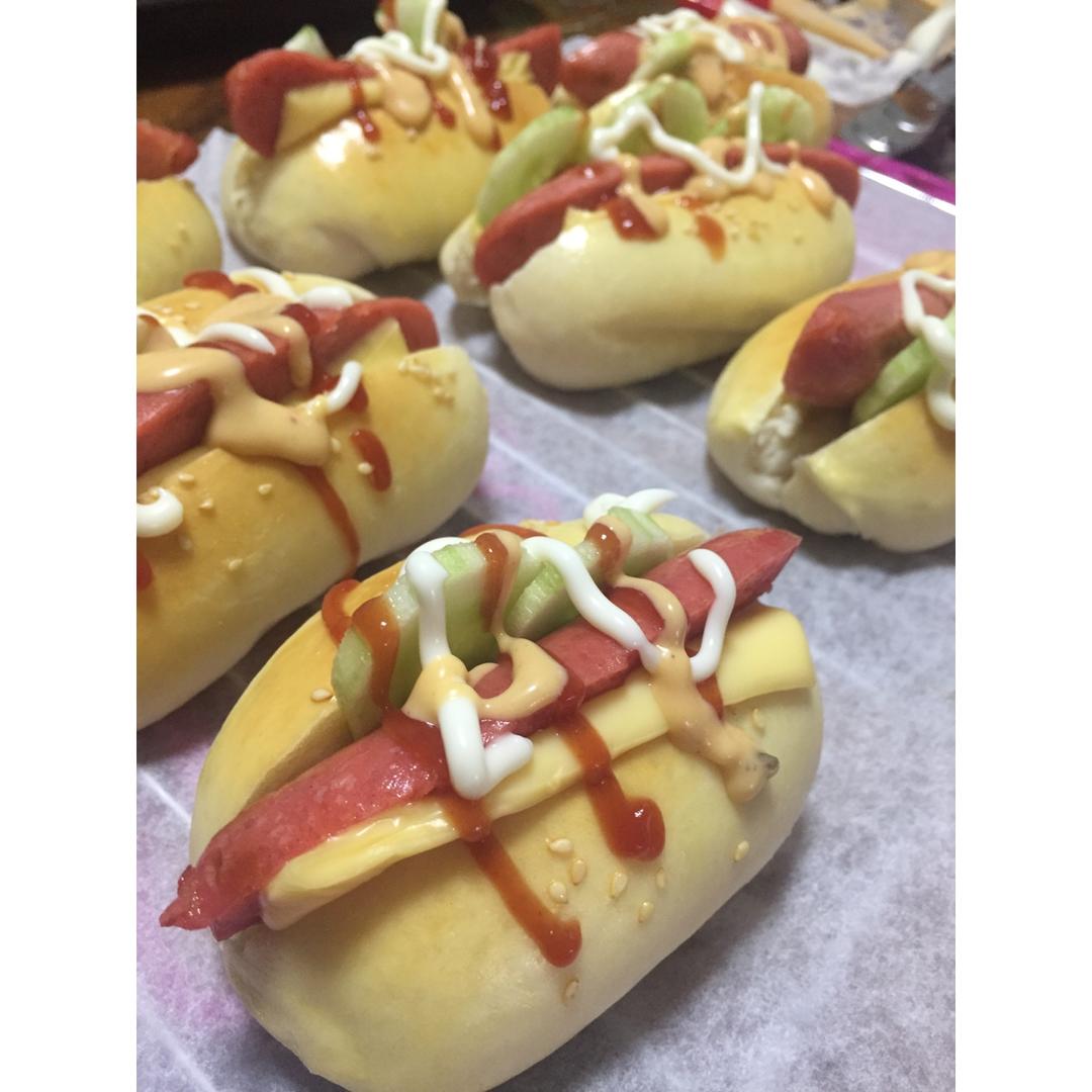 肠仔包(基本汤种面团）