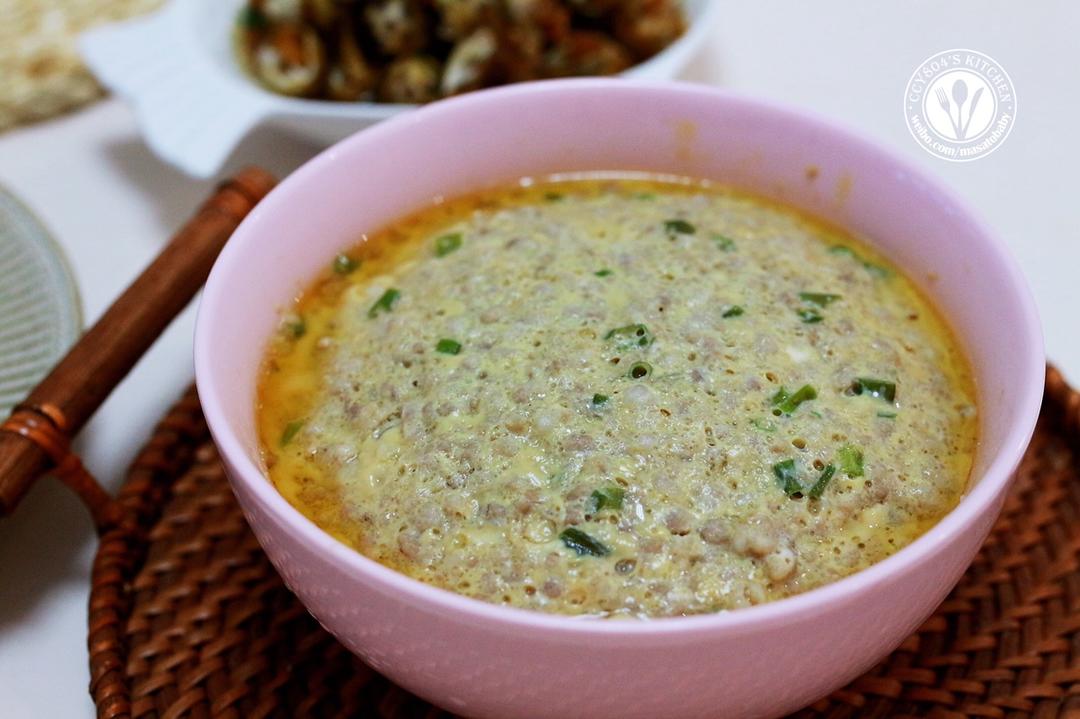 肉末炖蛋（绝对的下饭菜）