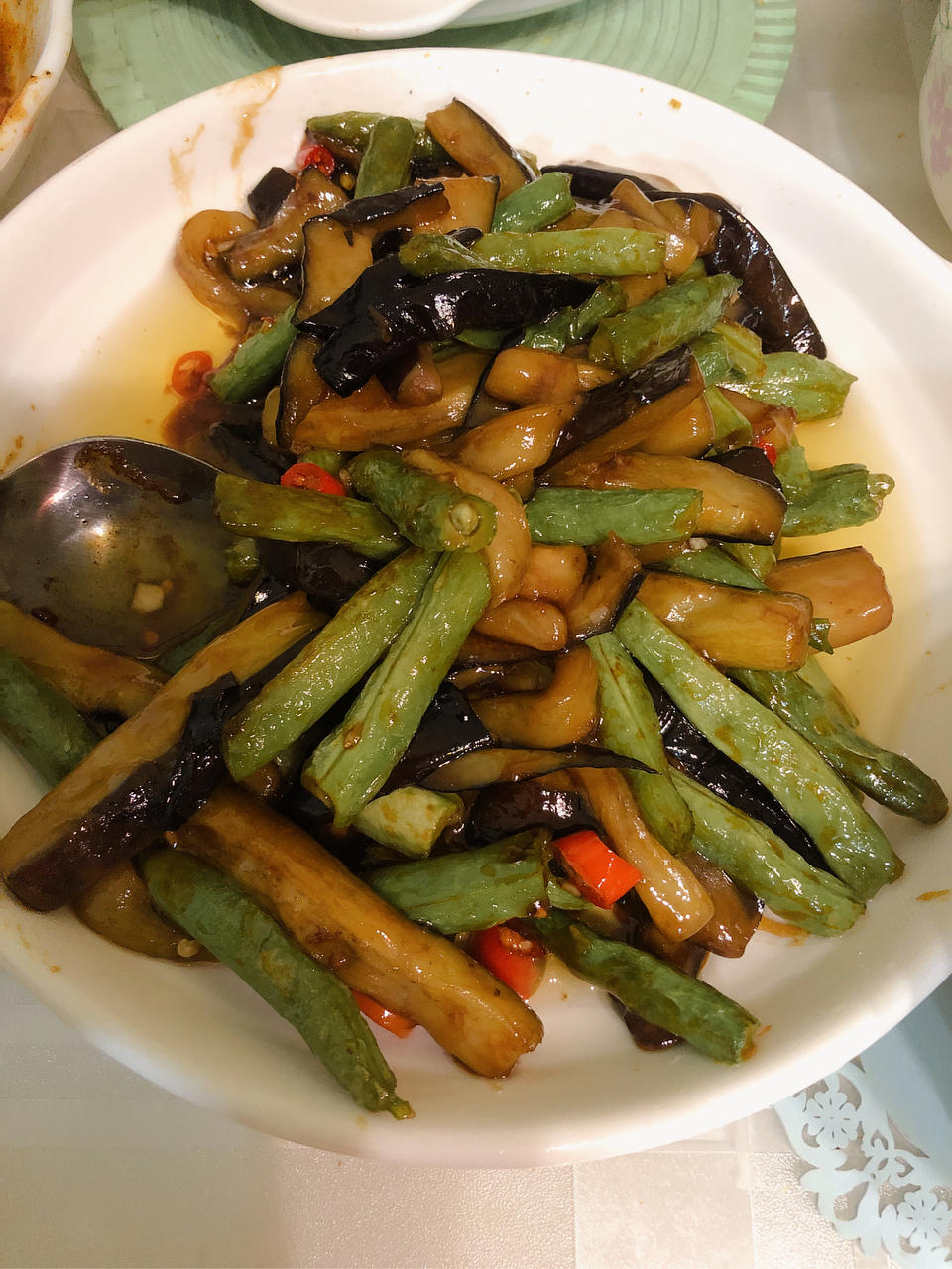 豆角烧茄子