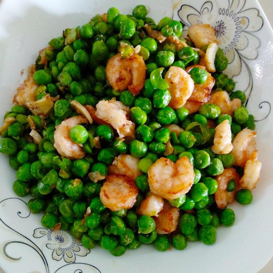 豌豆炒虾仁