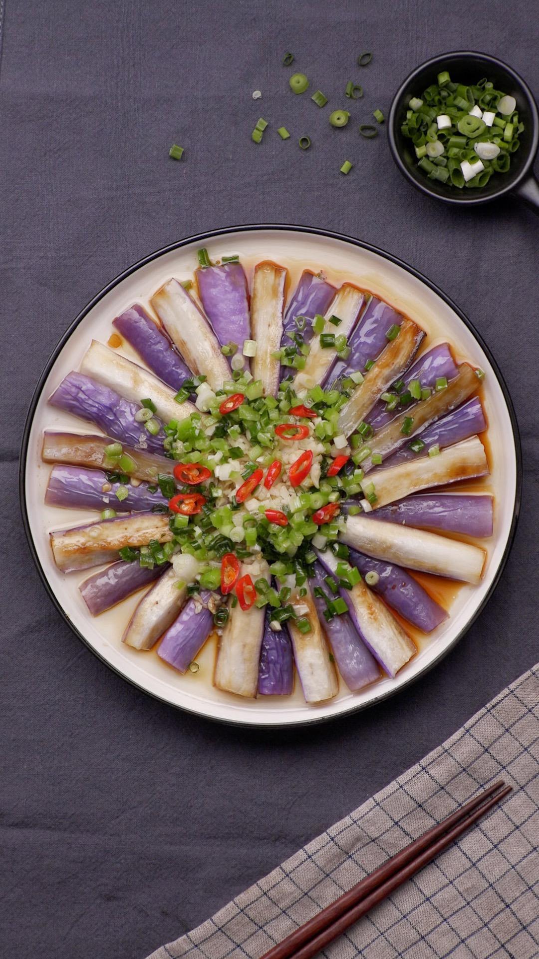 油泼茄子的做法