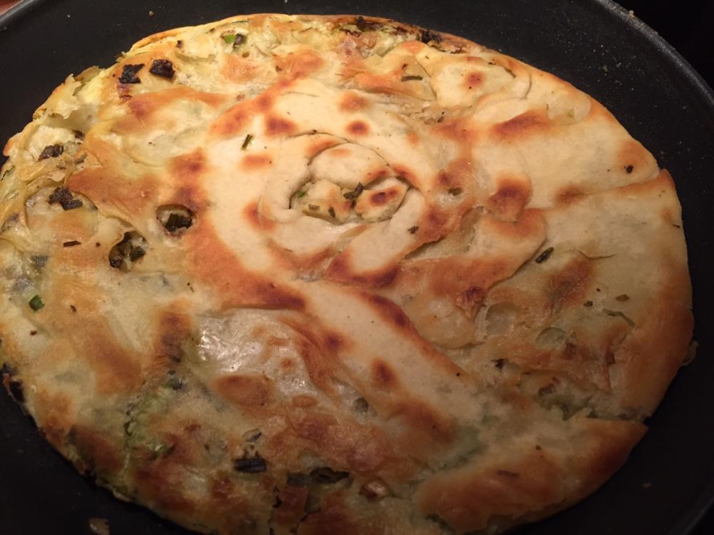 层薄如纸外酥内软的手抓饼&葱油饼