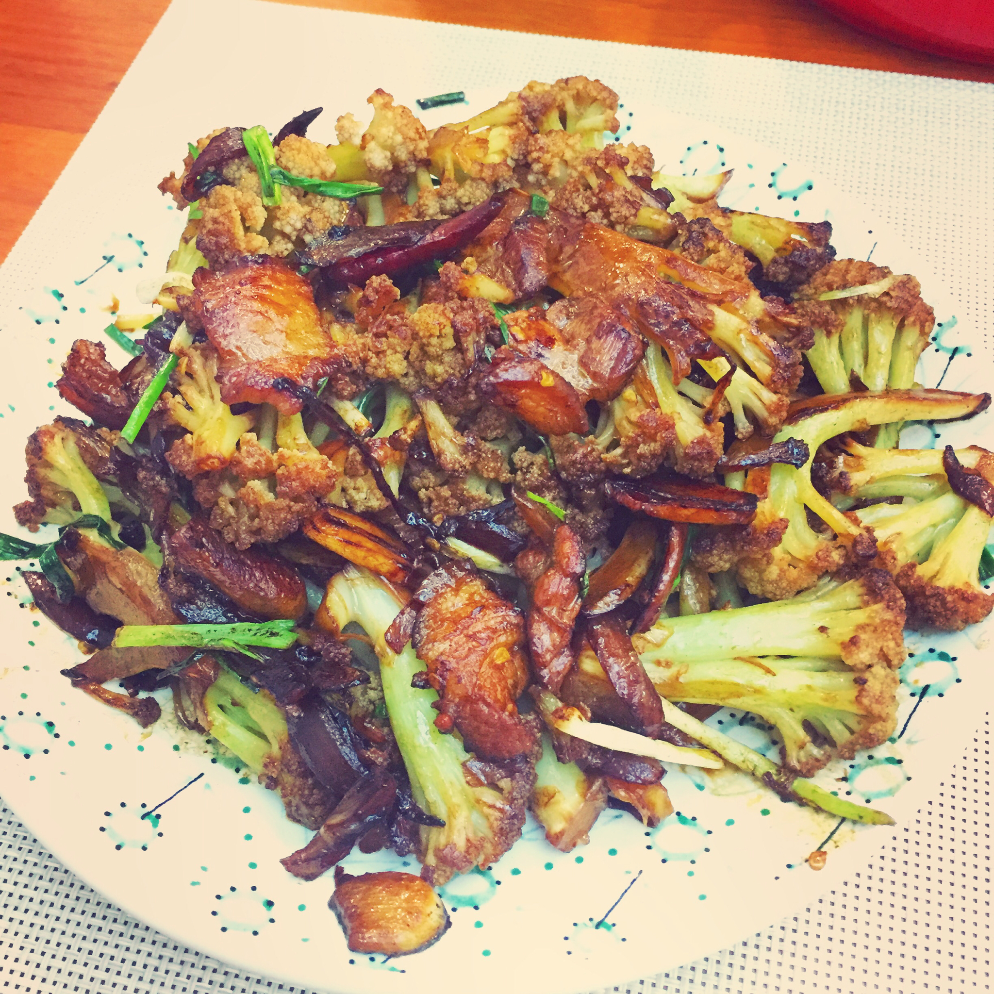 老丁的私房菜-干锅花菜