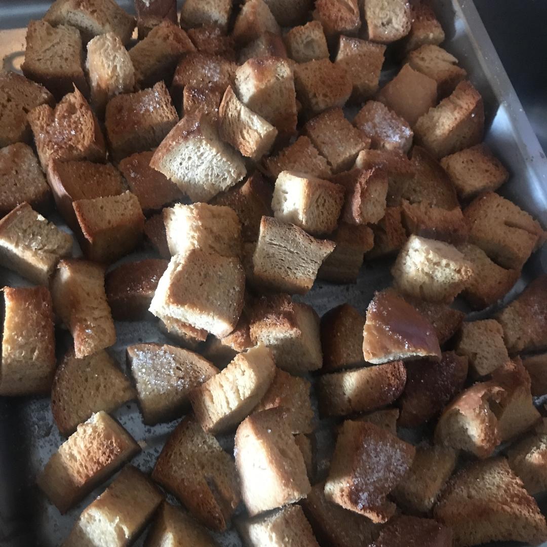 超简单零食：自制面包干