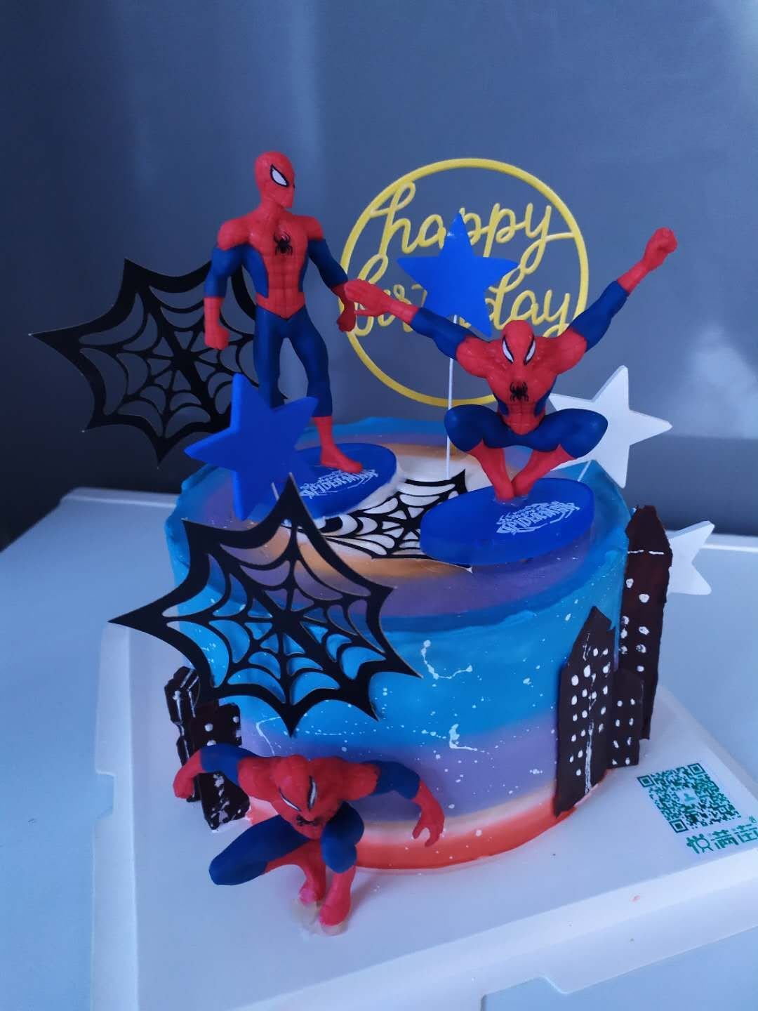 蜘蛛侠蛋糕
