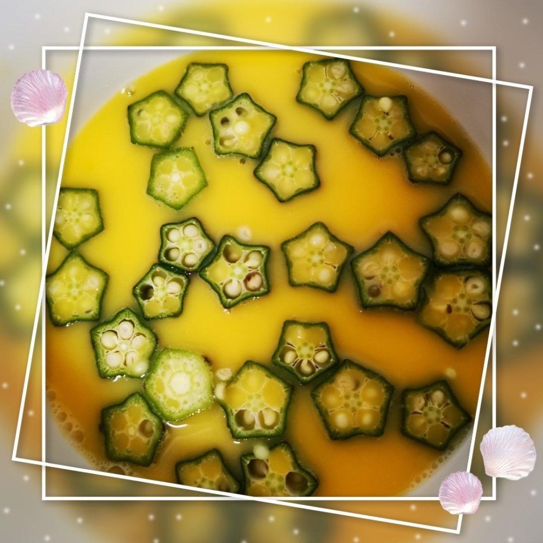 秋葵鸡蛋羹