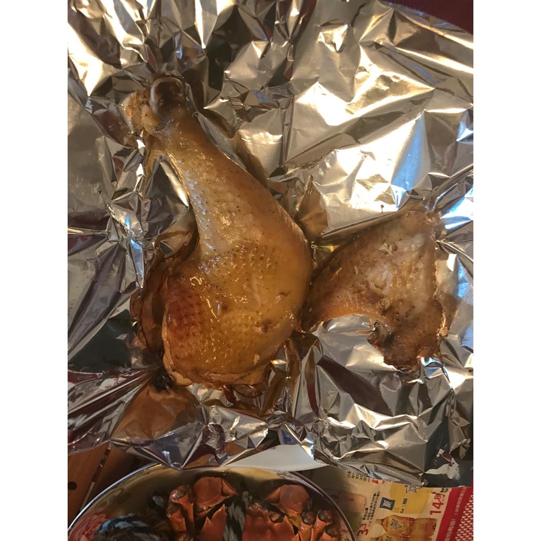 脆皮烤鸡腿