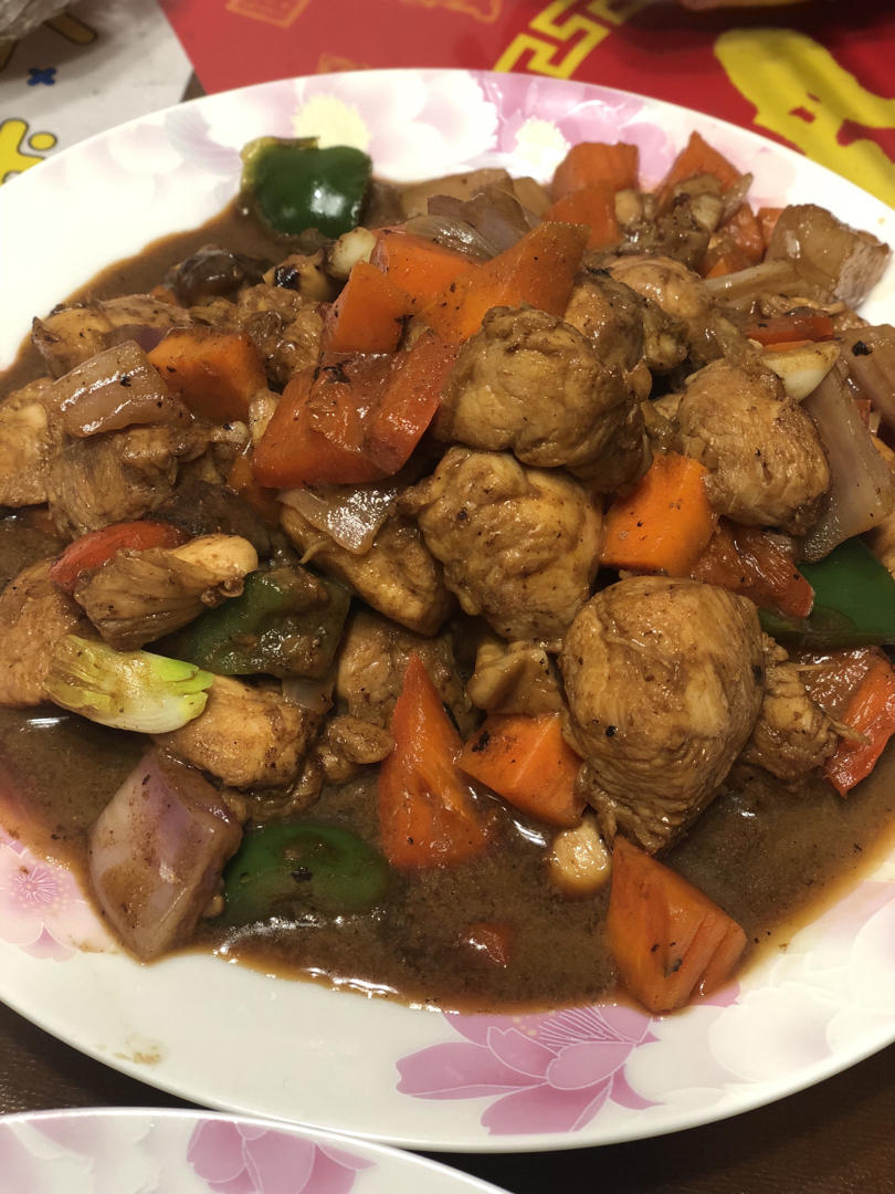 杂蔬炒鸡肉