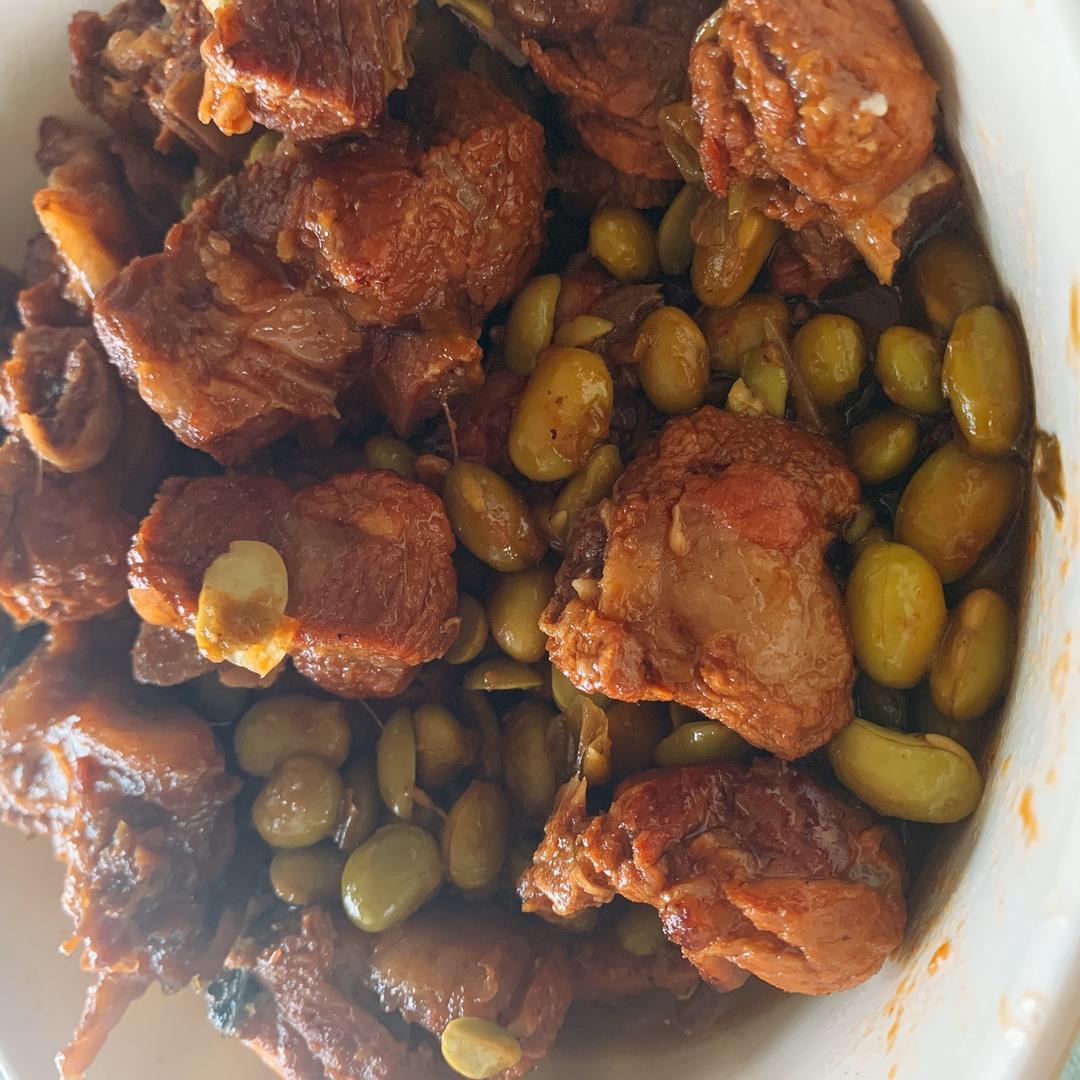 毛豆烧排骨