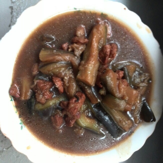 家常茄子烧肉