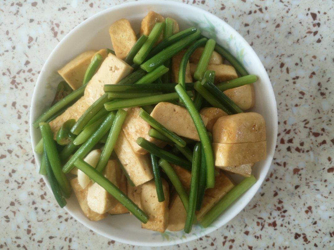 蒜苔午餐肉炒鸡蛋