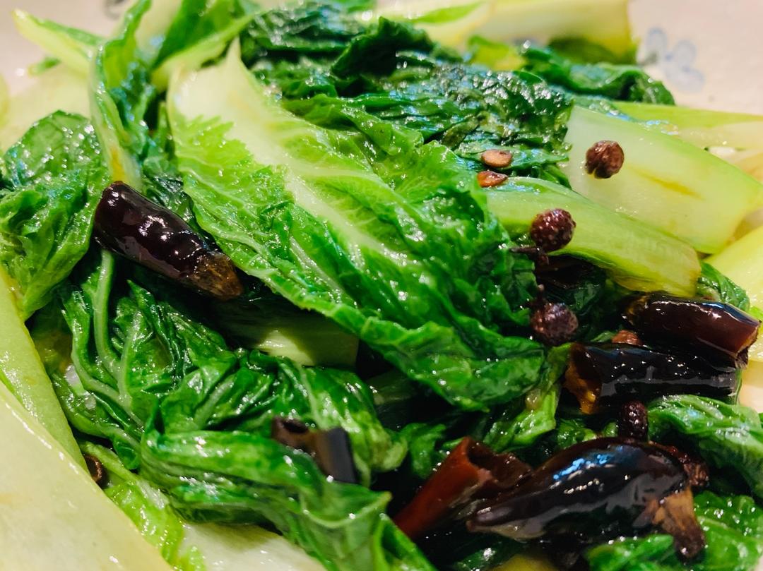 炝炒小白菜