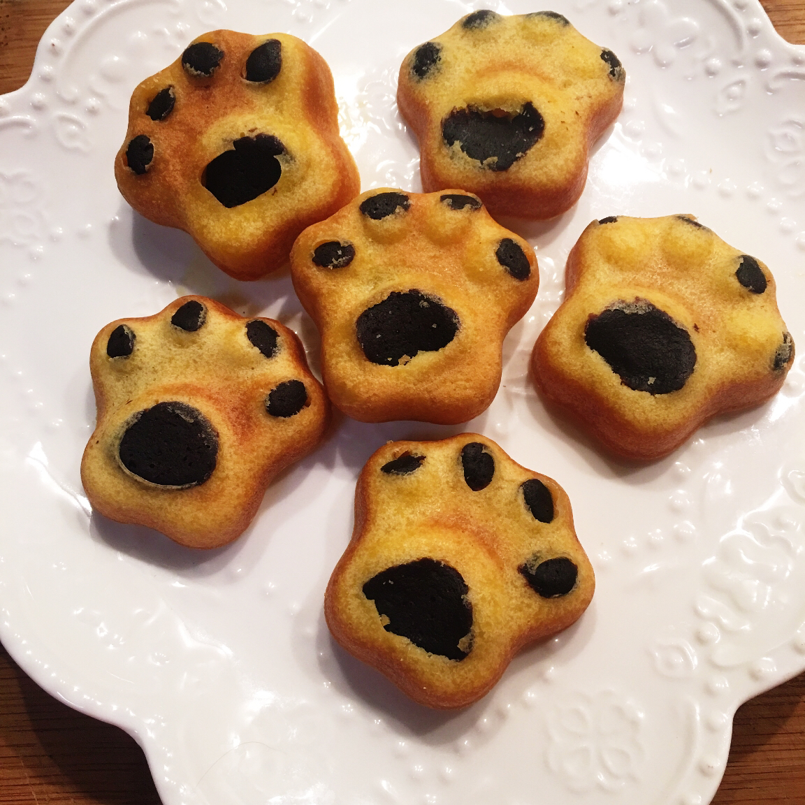 猫爪蛋糕 
猫爪模具12个