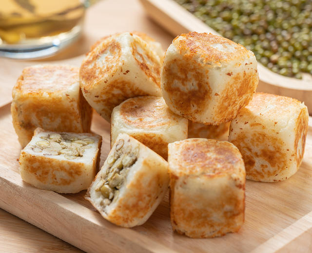 【山药绿豆糕】的做法