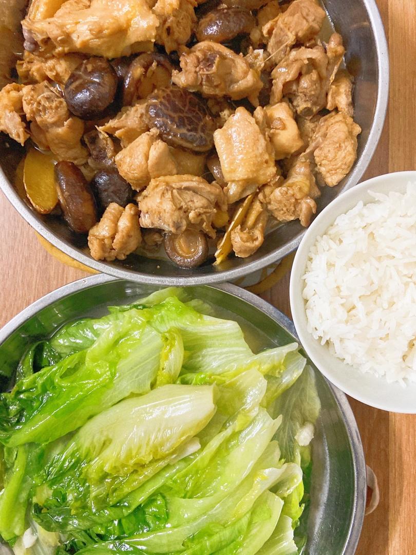 冬菇焖鸡