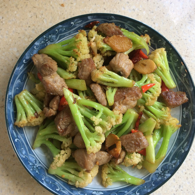 干锅花菜-新手下厨 Fried Chinese Cauliflower