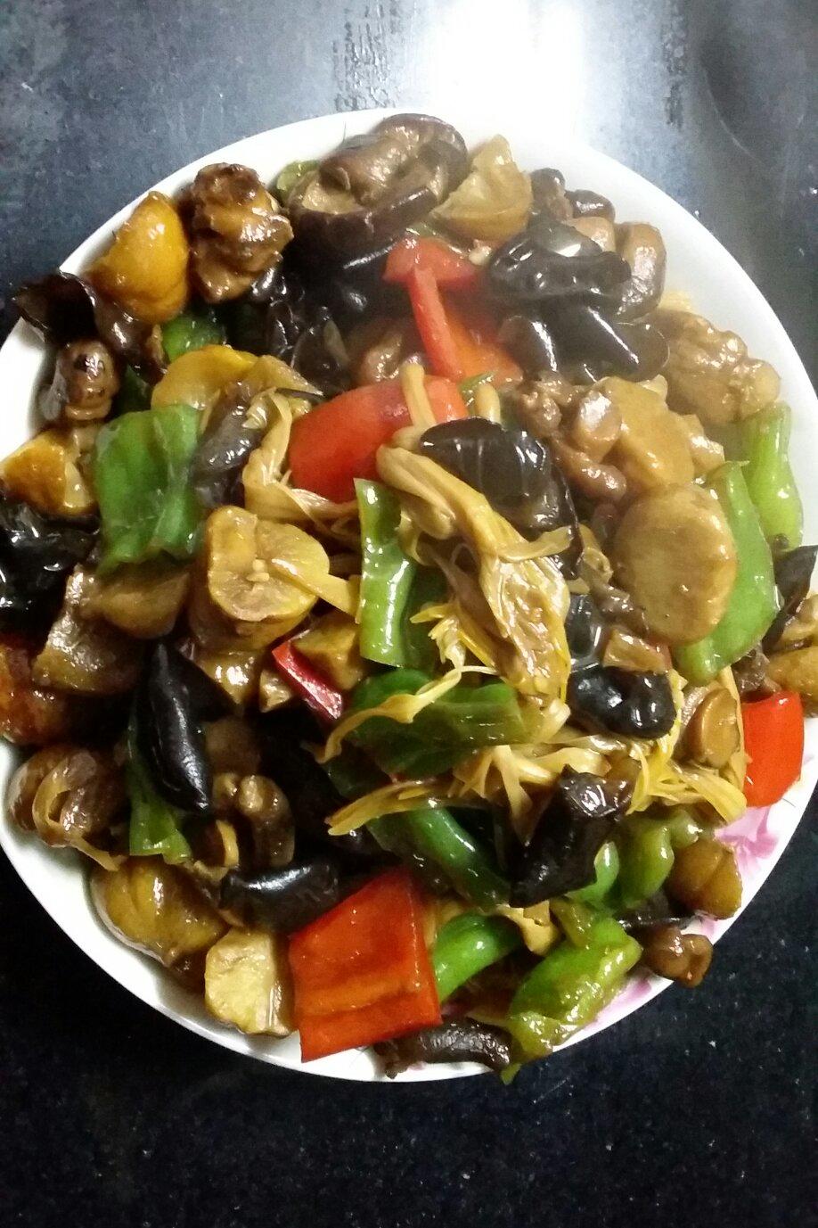 香菇烧栗子
