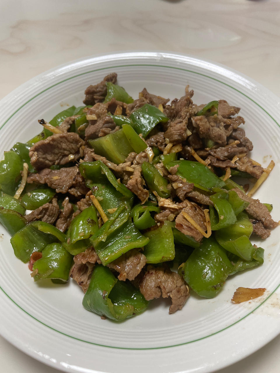 青椒炒牛肉