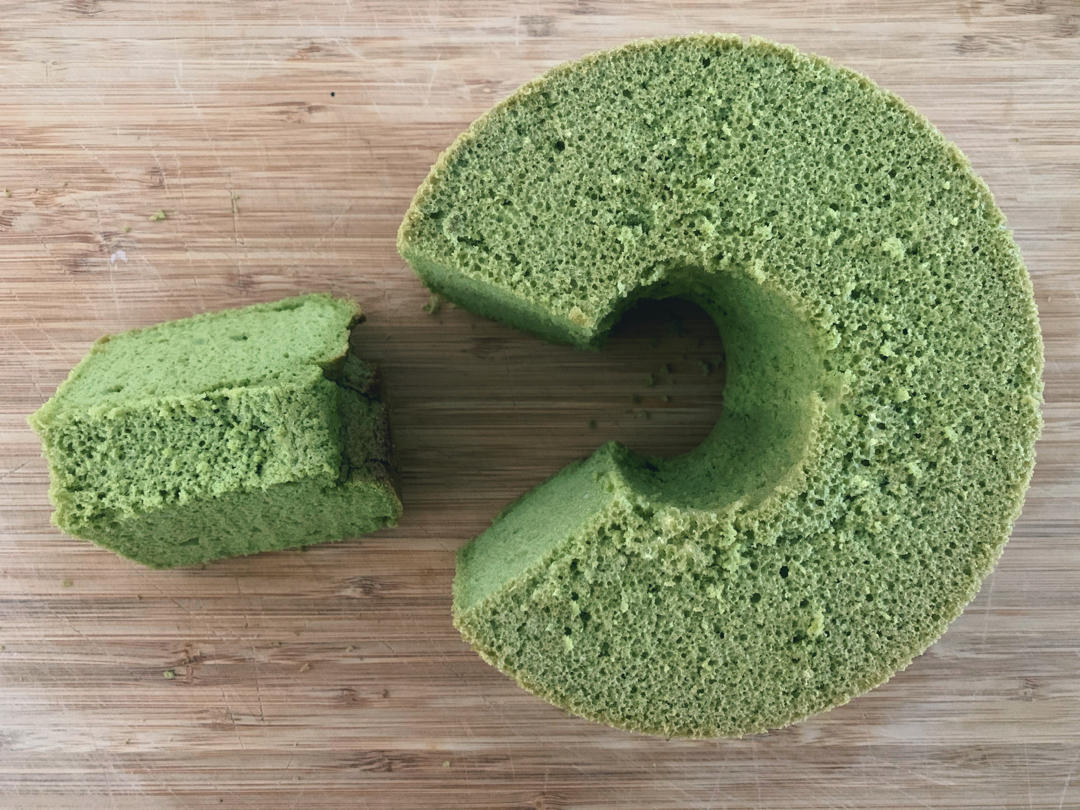 细腻绵软抹茶红豆戚风【附蜜红豆分布均匀小技巧】