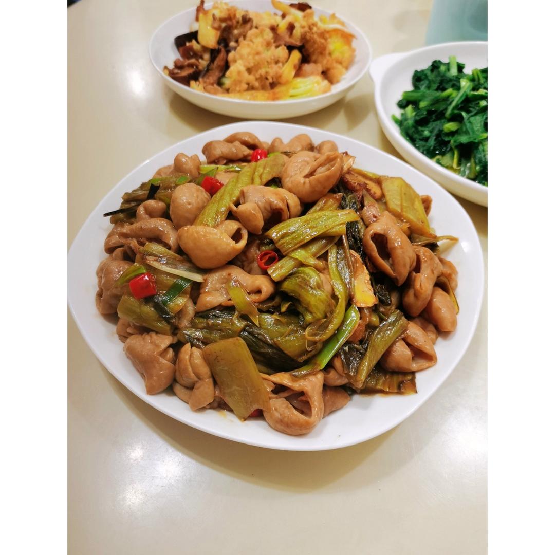 酸菜炒大肠（附超详细大肠清洗步骤）