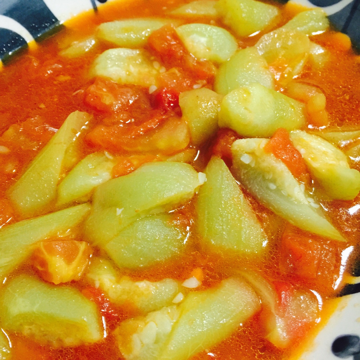 sys1010做的西红柿炒丝瓜