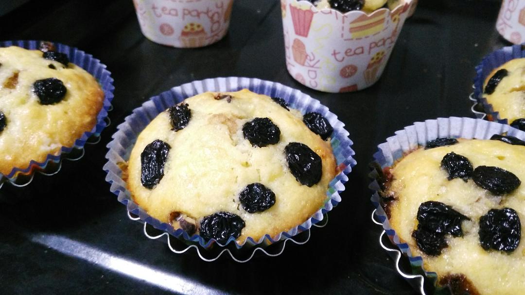 少女心的香蕉蔓越莓玛芬