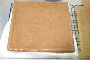 奶油栗子可可漩涡蛋糕的做法 步骤12