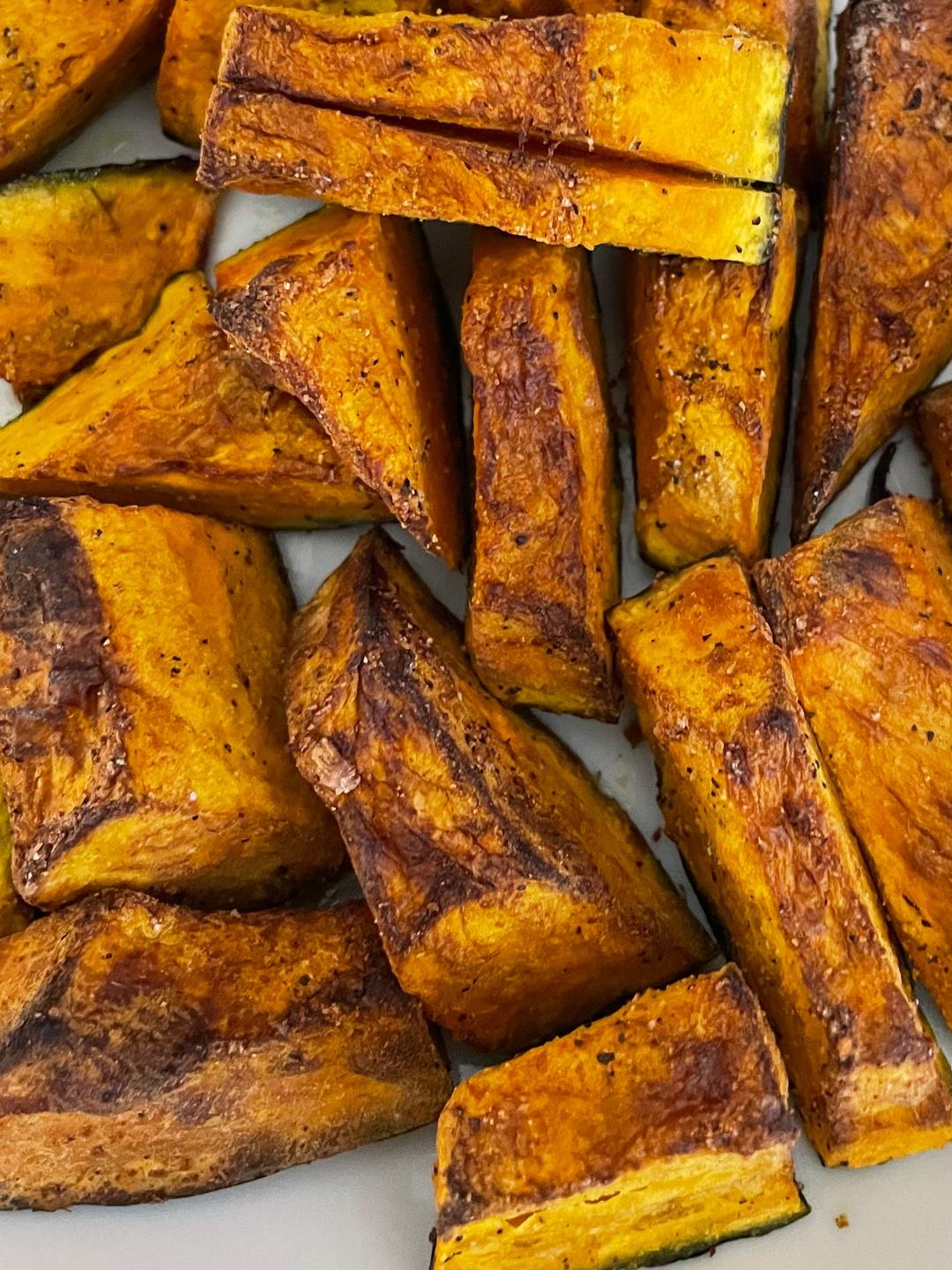 焗烤南瓜-空气炸锅版的做法