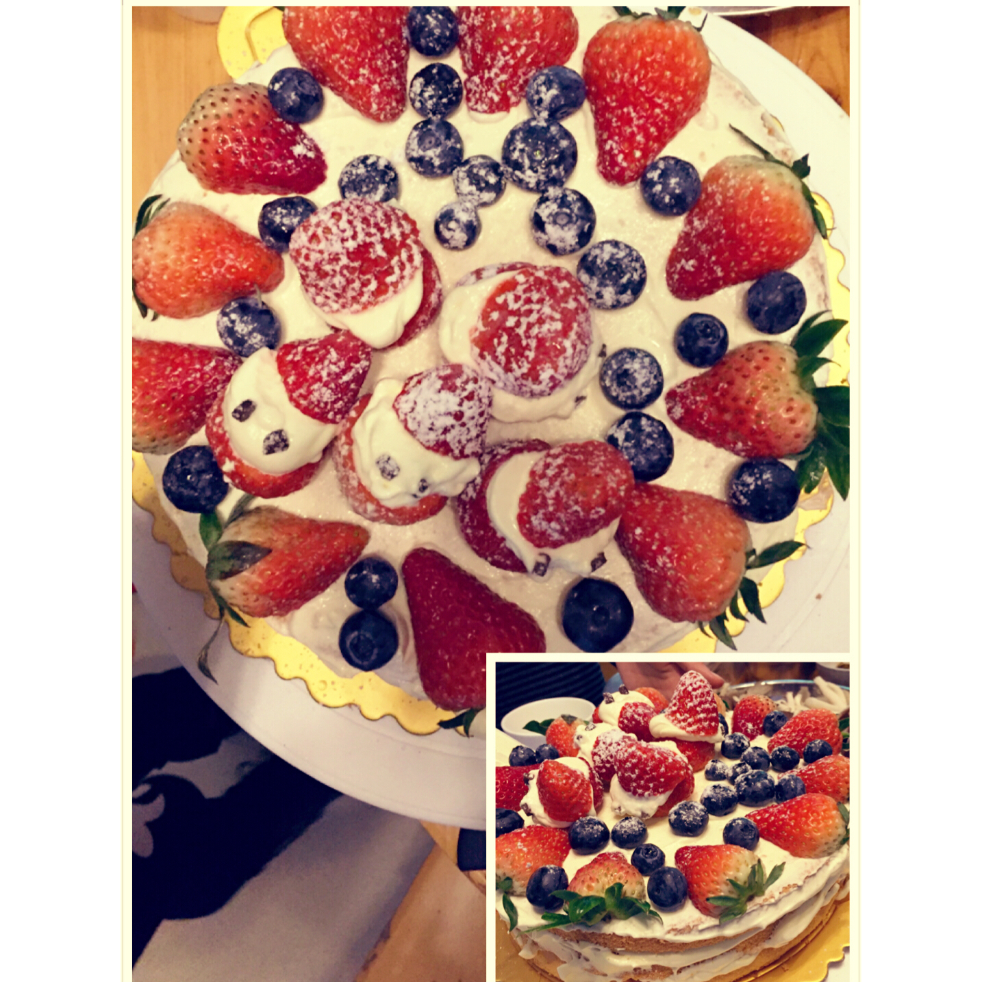 圣诞呆萌裸蛋糕